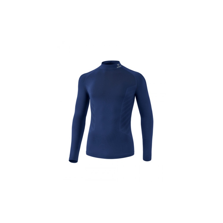 Erima Funktionsunterwäsche Langarmshirt Athletic mit Kragen (nahtlos) navyblau Herren